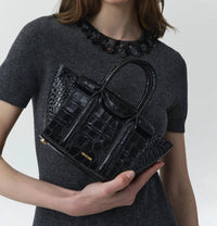 Simkhai - Nicola Croc-embossed Leather Mini Tote