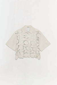 Simkhai - Robinson Embroidered Shirt - beige - button - down - shirts - clothing