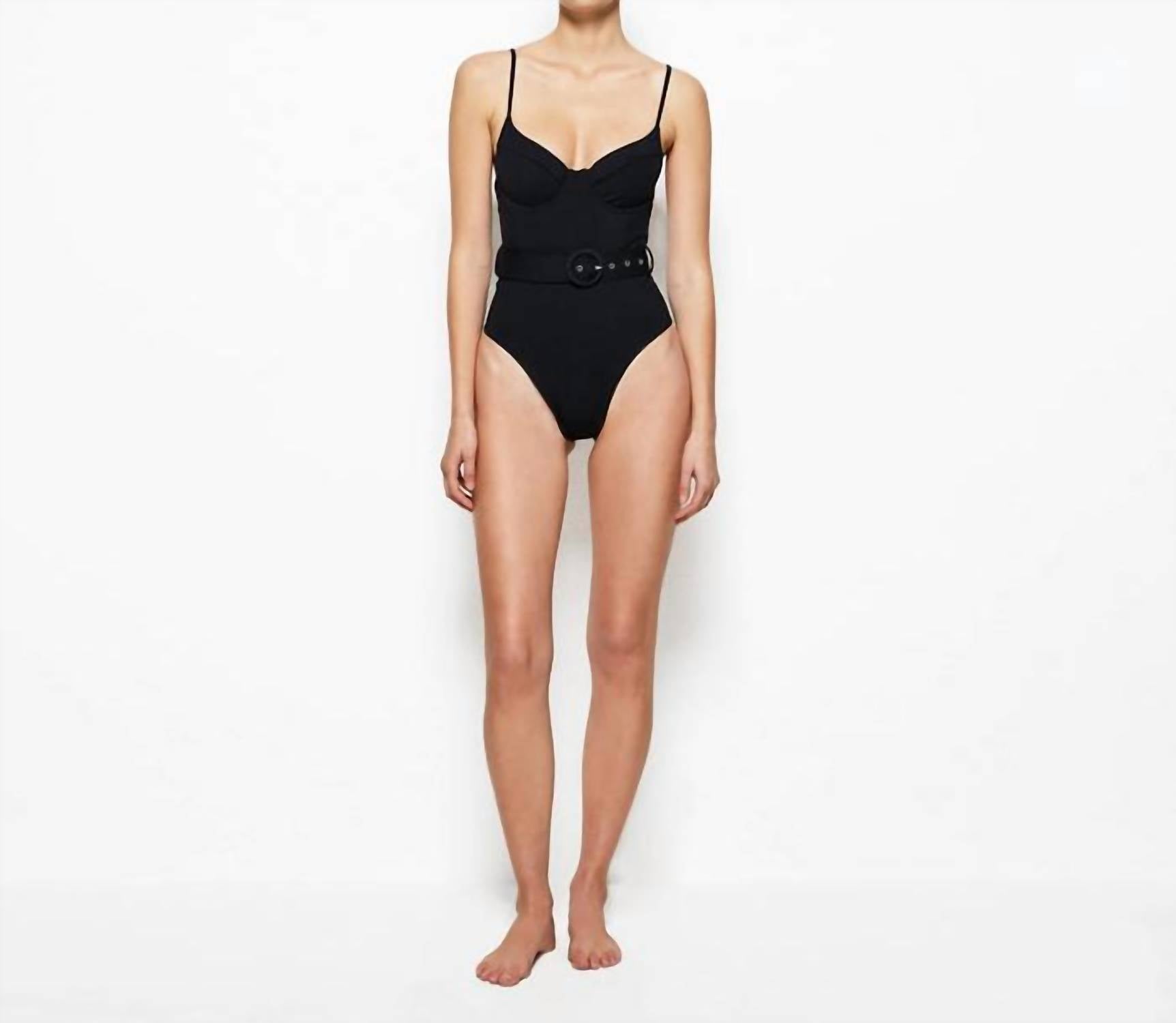 Simkhai - Signature Noa Swimsuit - bikinis - black - clothing