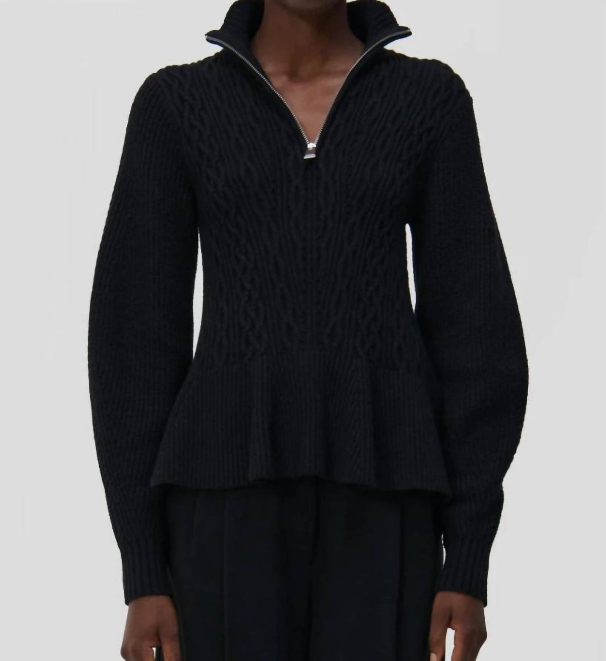 Simkhai - Susanna Polo Cable-knit Sweater