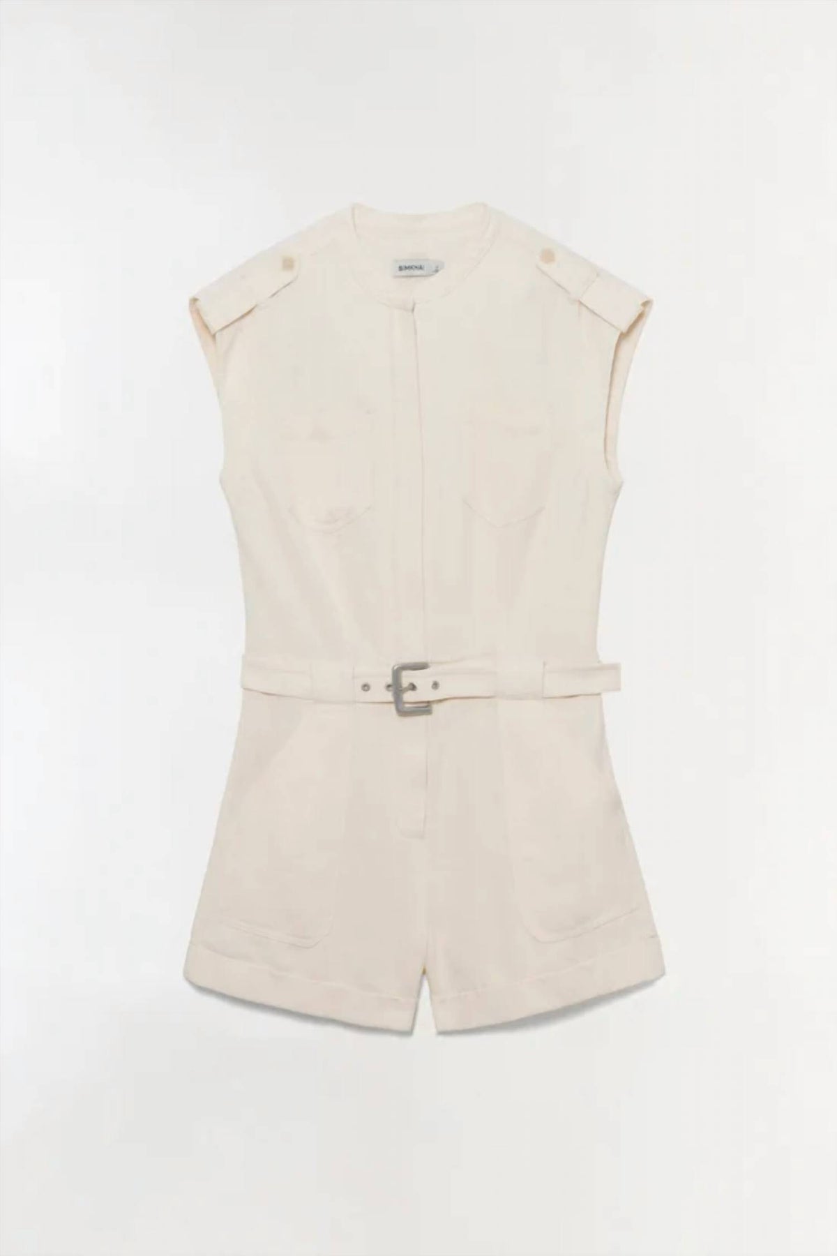 Simkhai - Tinka Belted Linen Romper