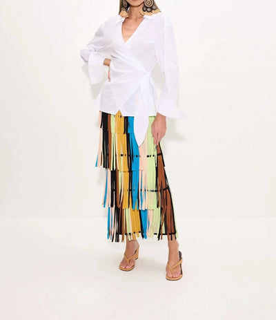 Simon Miller - Anya Poplin Wrap Top