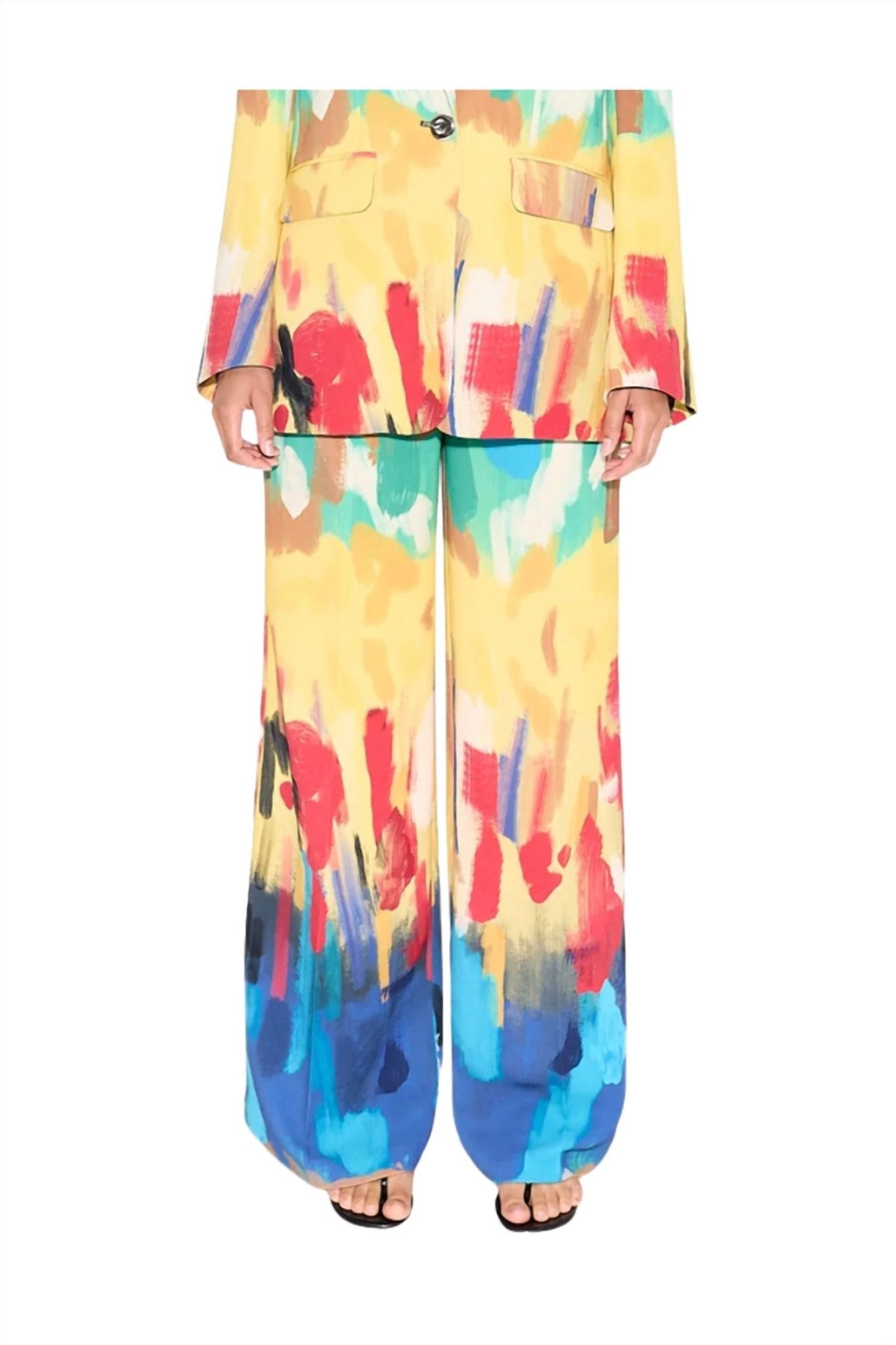 Simon Miller - Bloo Crepe High Waist Pant - clothing - pants - polyester