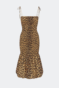Simon Miller - Canto Smocked Poplin Dress - beige - clothing - dresses