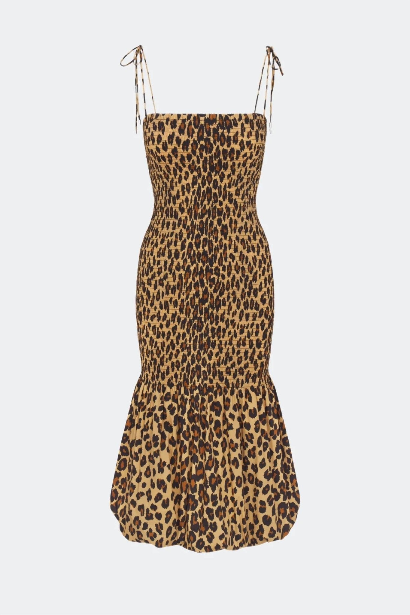 Simon Miller - Canto Smocked Poplin Dress - beige - clothing - dresses
