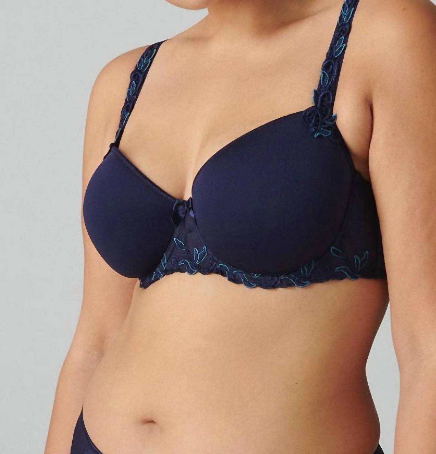 Simone Perele - Andora 3d Plunge Bra - blue - bras - clothing