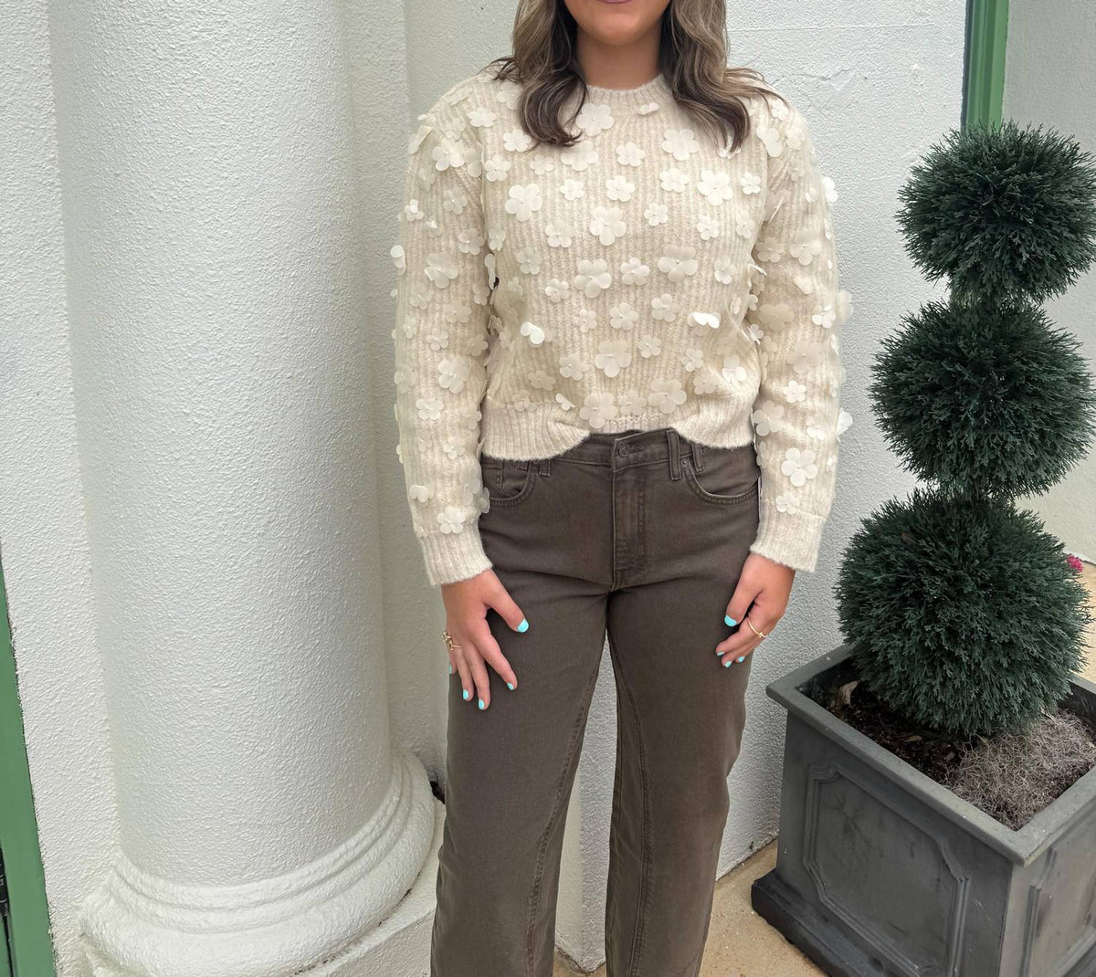 Sincerely Ours - Clover Floral Sweater