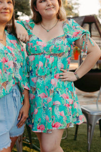 Sincerely Ours - Flamingo Jungle Dress - animal - clothing - dresses