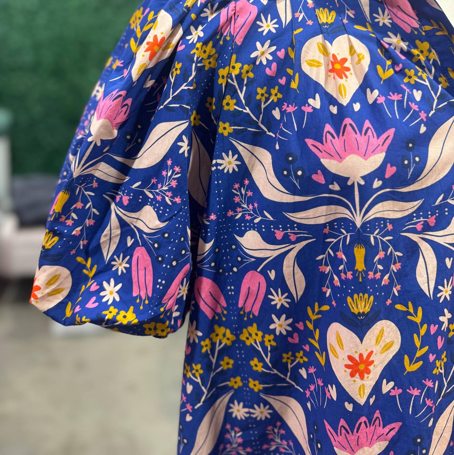 Sincerely Ours - Puff Sleeve Mini Dress - blue - clothing - collection:vacationdresses(Auto)