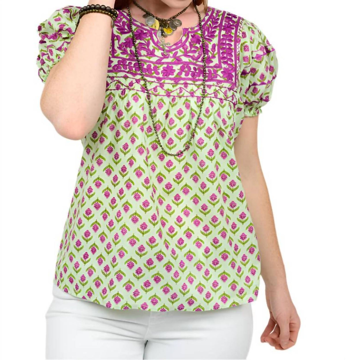 Sister Mary - Patsy Embrodiered Top