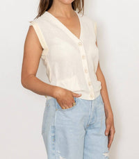 Sita Murt - Knit Waistcoat Vest - clothing - cotton - blend - jackets