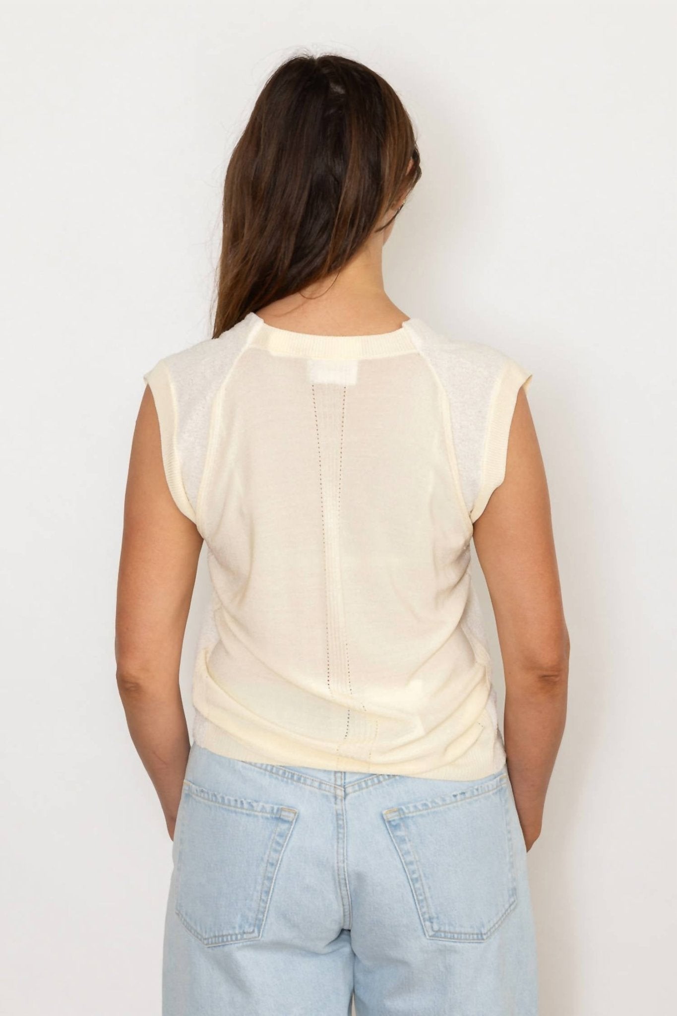 Sita Murt - Knit Waistcoat Vest - clothing - cotton - blend - jackets