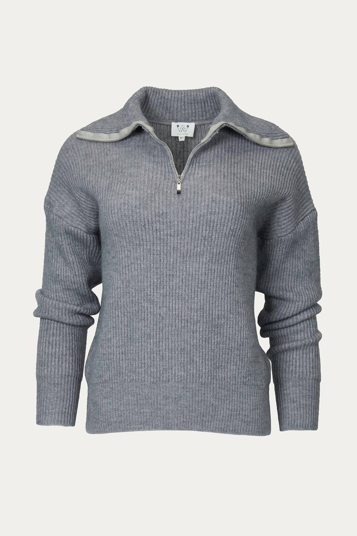 CIUT HALF-ZIP RIBBED SWEATER
