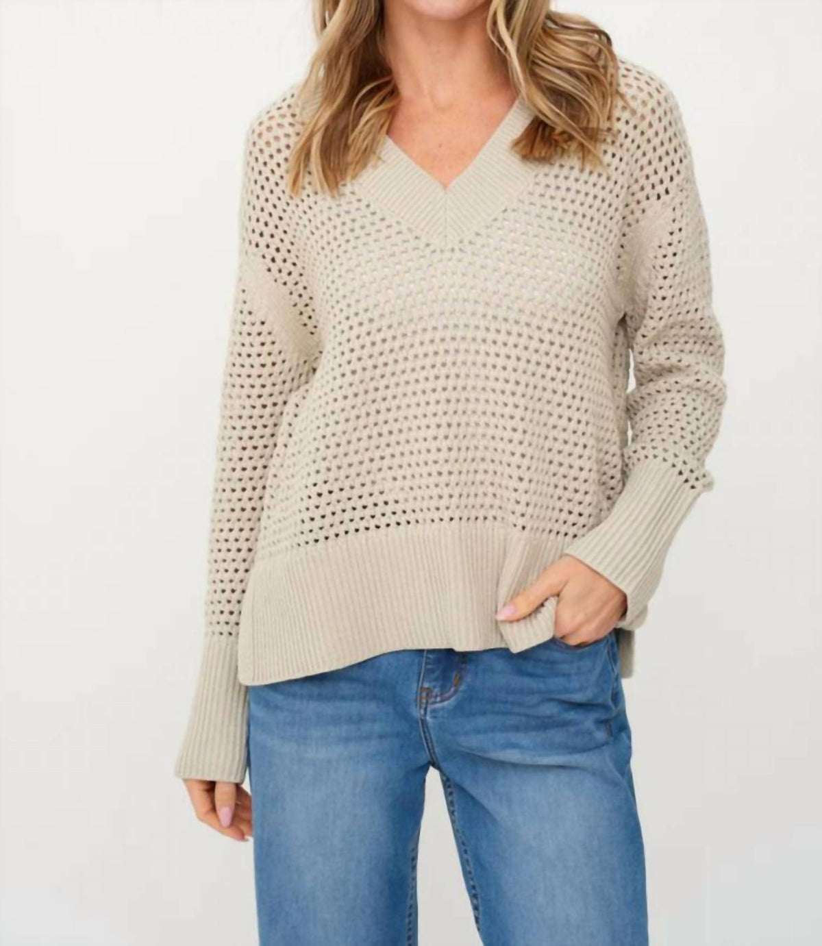 Six/Fifty - Cameron Crochet Sweater