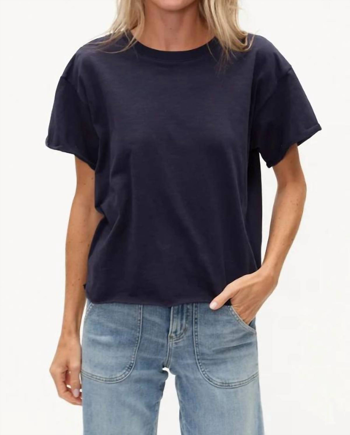 Six/Fifty - Erin Button Shoulder Tee