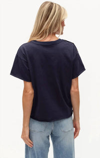 Six/Fifty - Erin Button Shoulder Tee