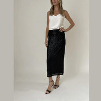 Six/Fifty - Joy Pencil Sequin Skirt