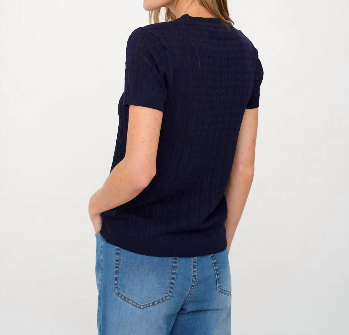 Six/Fifty - Natasha Cable Knit Top