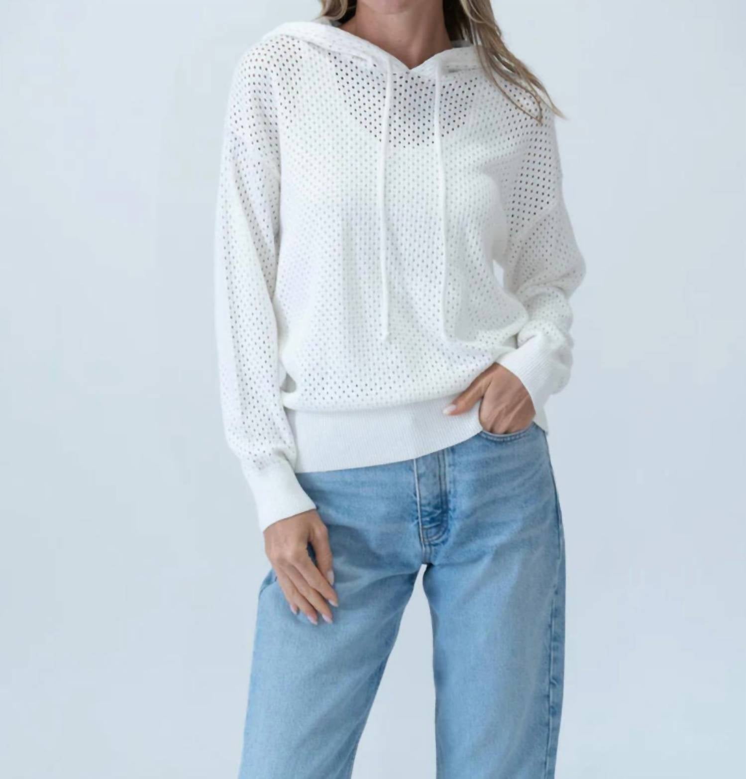 Six/Fifty - Carli Crochet Hoodie - clothing - cotton - hoodies