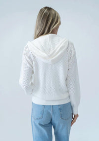 Six/Fifty - Carli Crochet Hoodie - clothing - cotton - hoodies