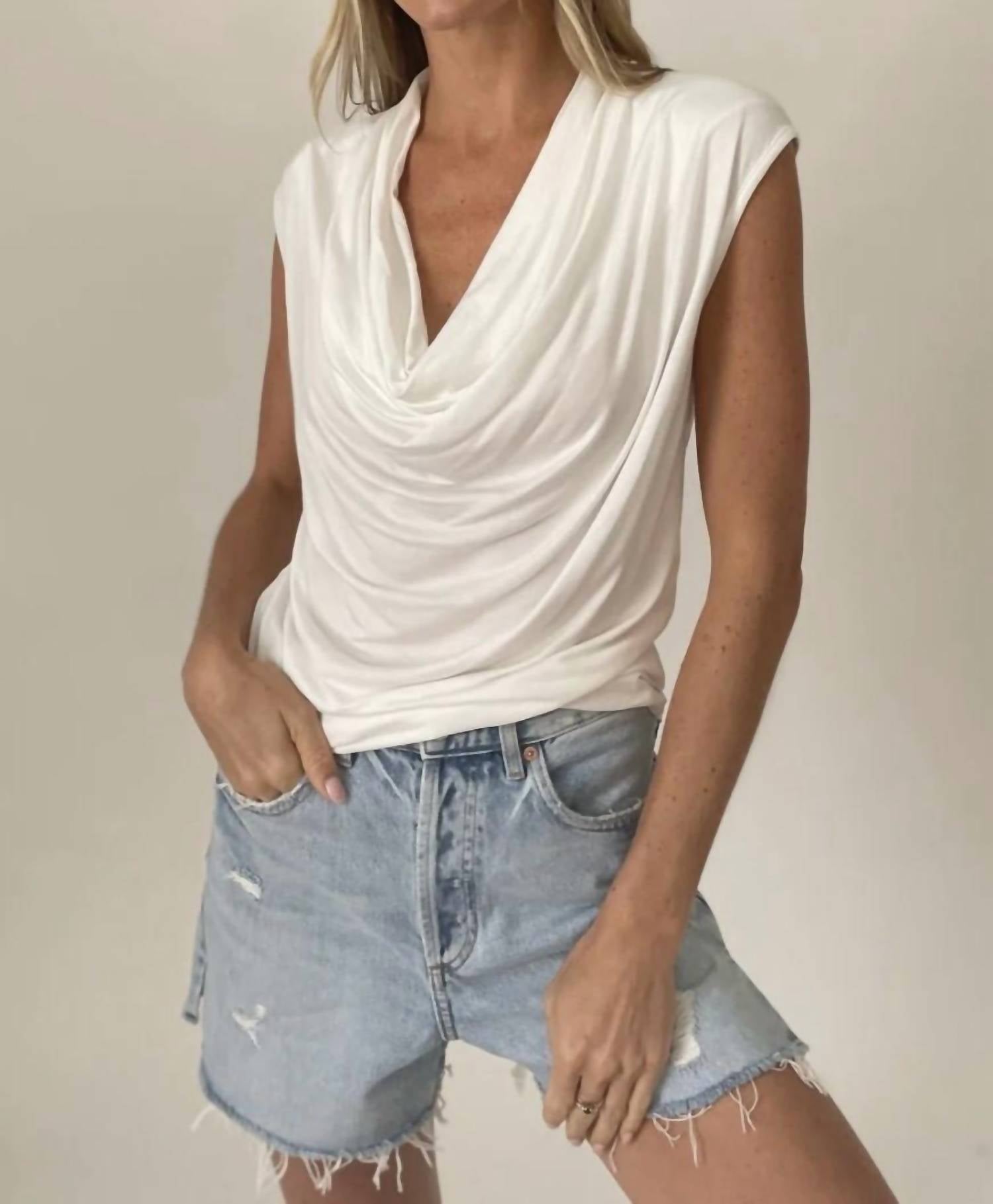 Six/Fifty - Dylan Top - clothing - rayon - solid