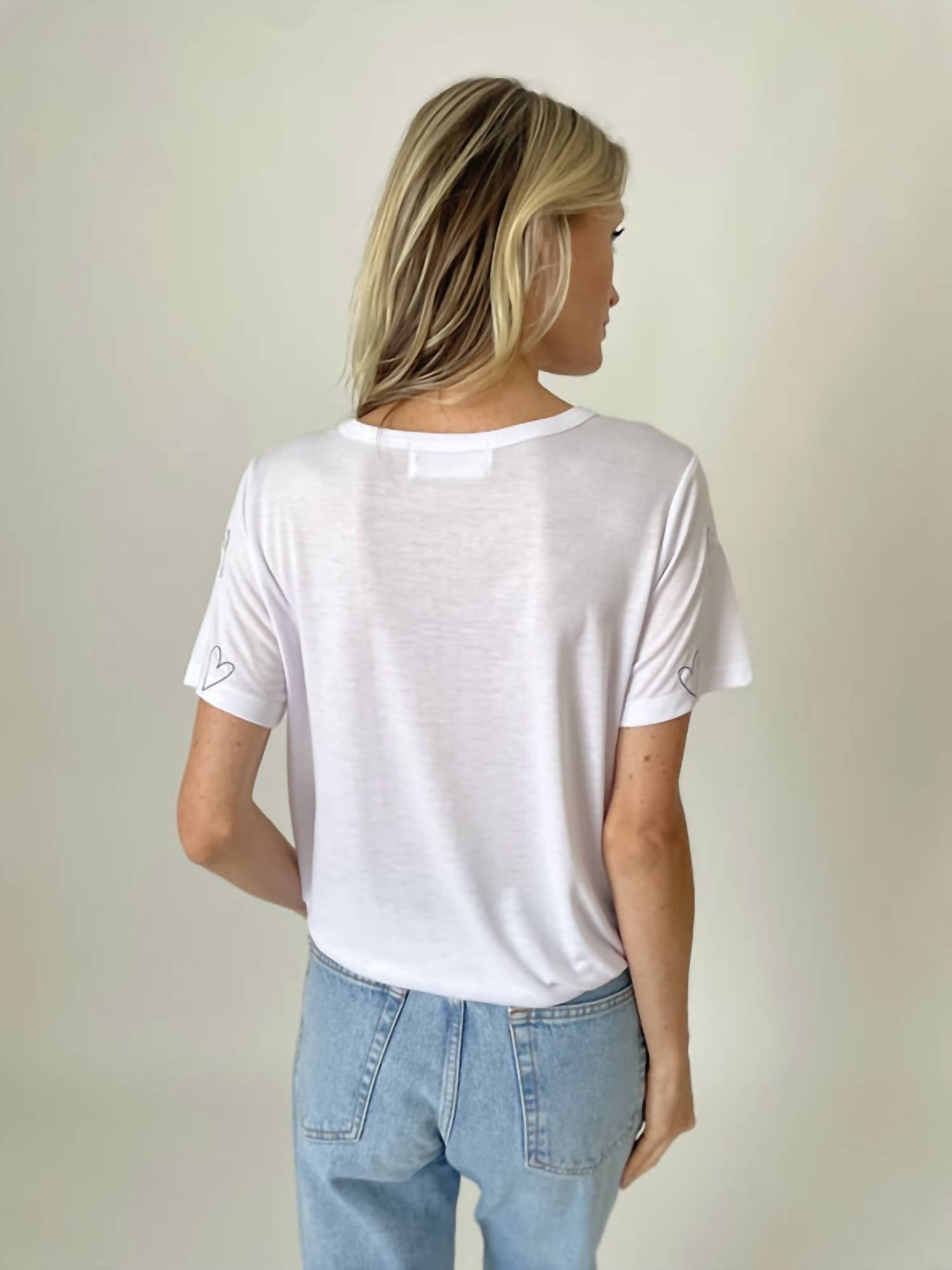 Six/Fifty - Millie Graphic Heart Tee - clothing - rayon - shirts