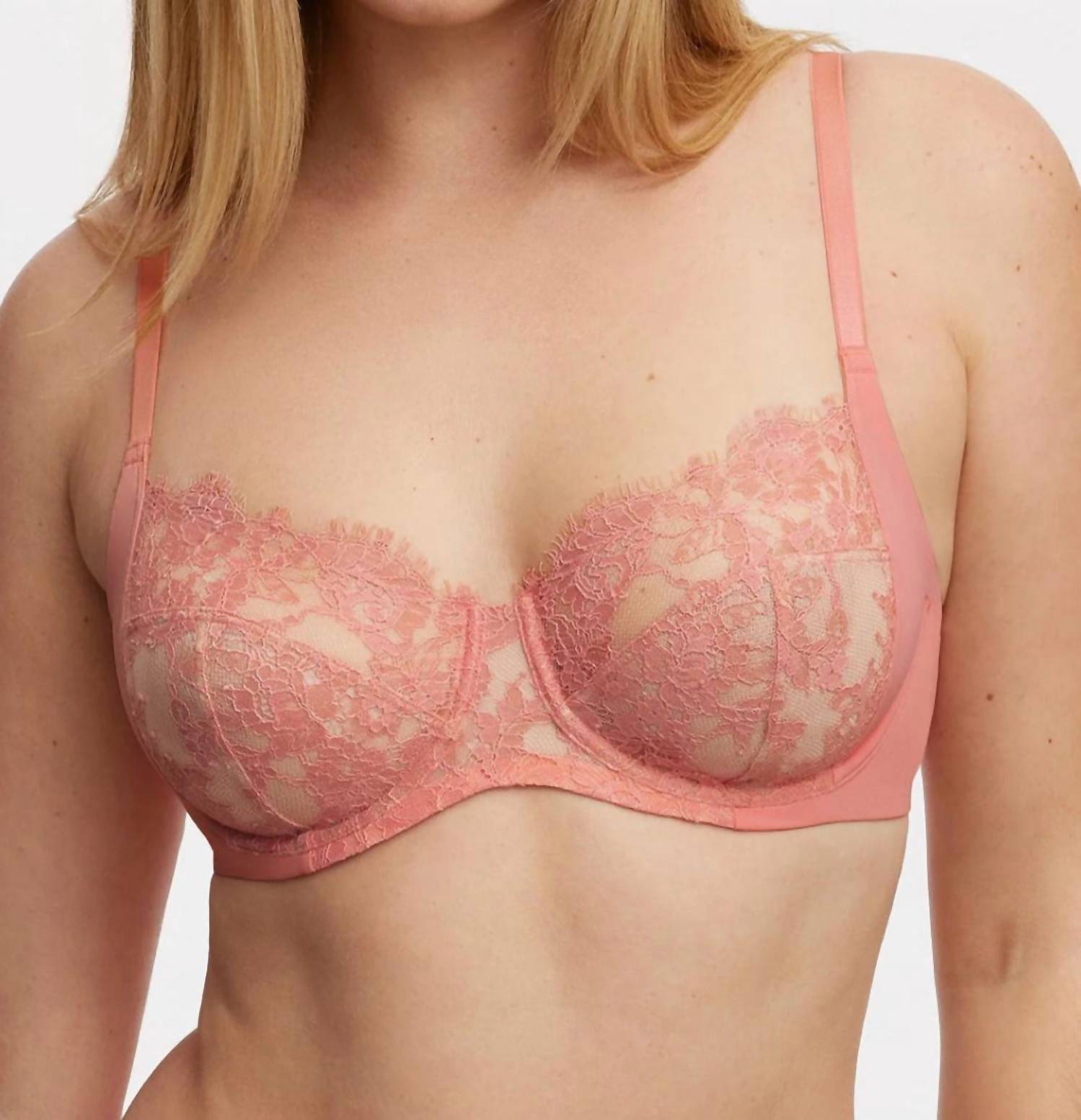Skarlett Blue - ENTICE LACE SIDE SUPPORT FULL COVERAGE BRA - bras - clothing - cotton - blend