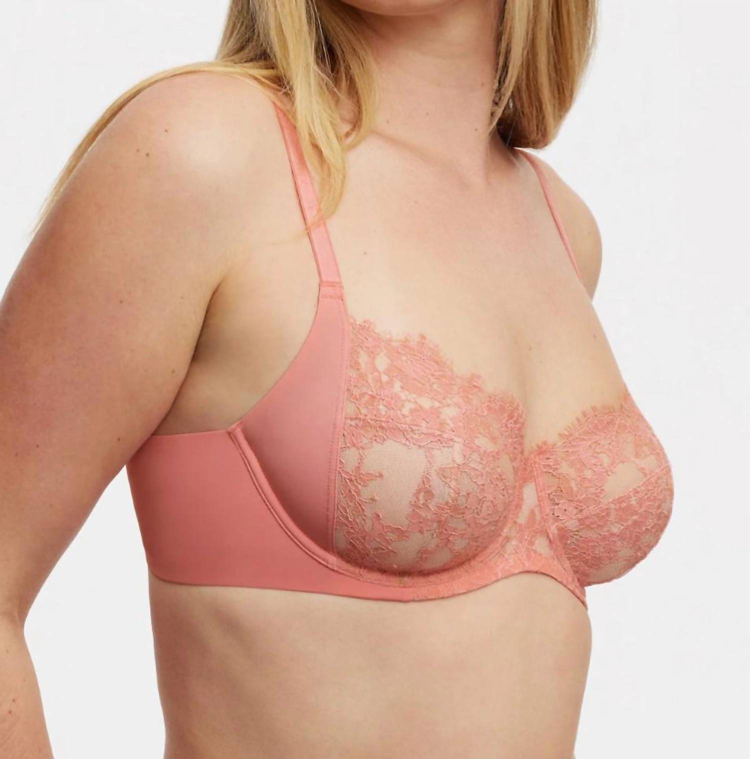 Skarlett Blue - ENTICE LACE SIDE SUPPORT FULL COVERAGE BRA - bras - clothing - cotton - blend