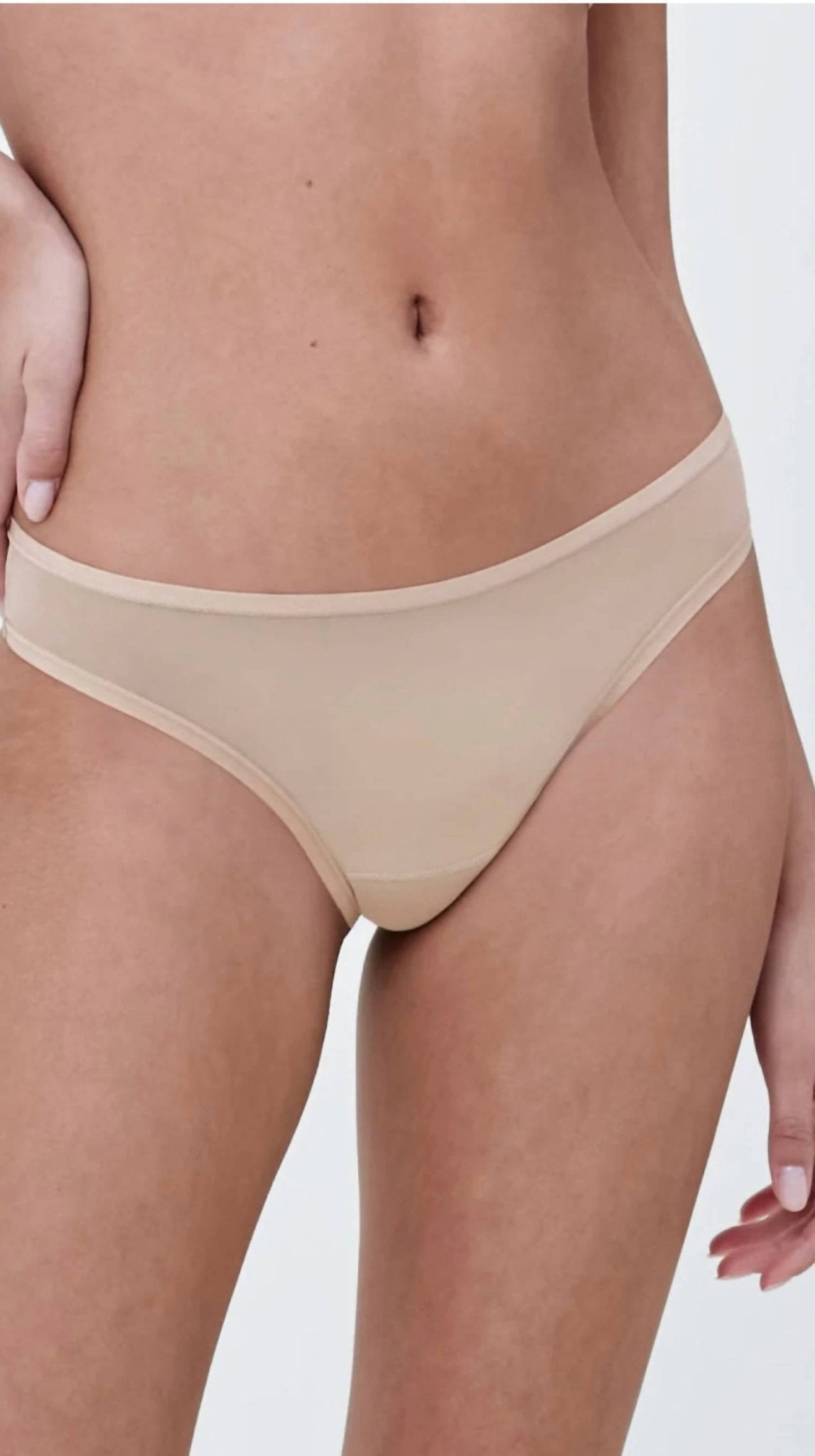 Skarlett Blue - Spellbound Mesh Thong - 3 - pack - animal - beige - clothing