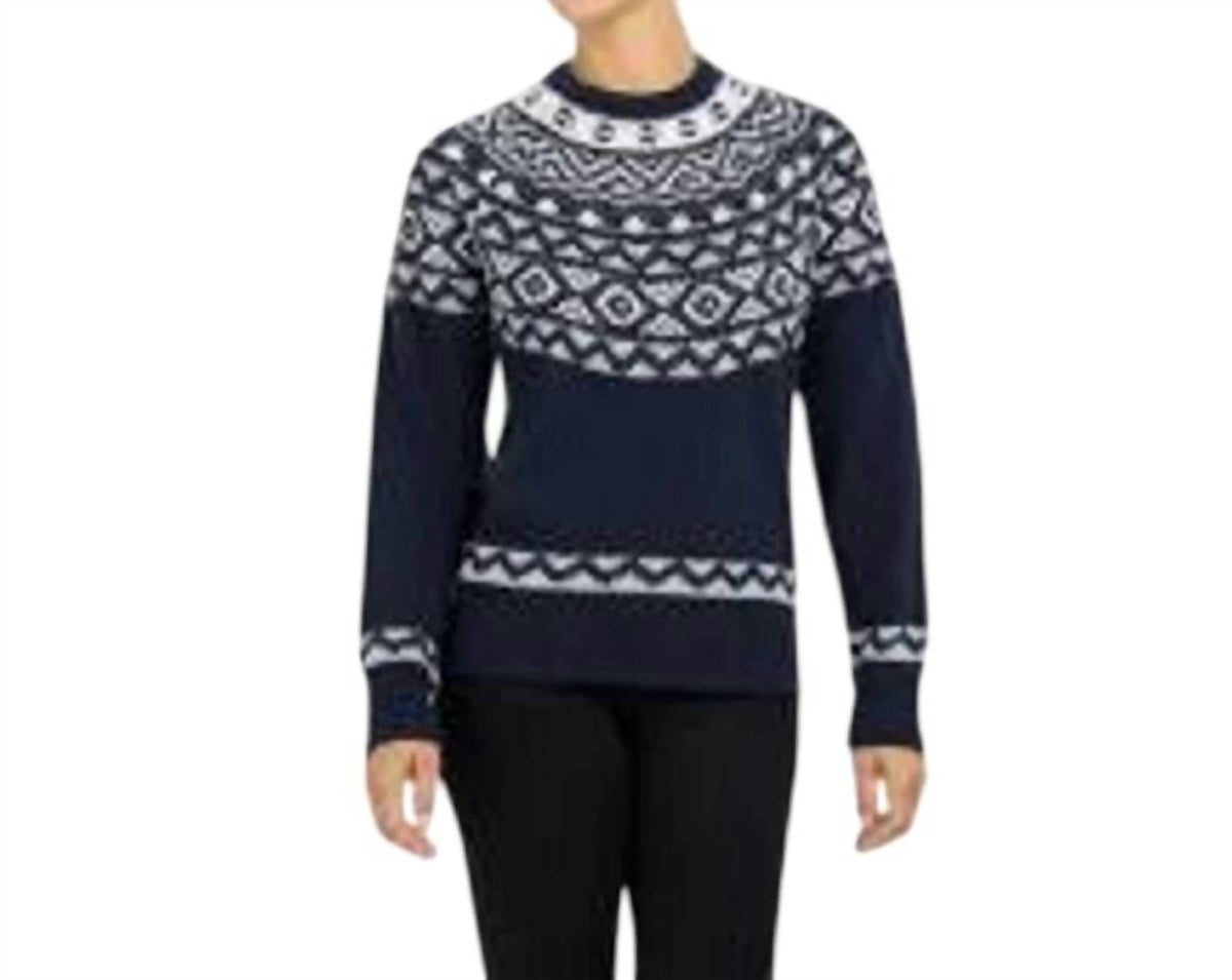 Ski-Doo - Warm Fair Isle Acrylic Pullover Sweater