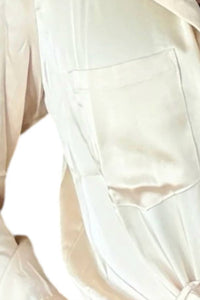 Skies Are Blue - Effortlessly Iconic Button Down Top - Plus - beige - blouses - clothing