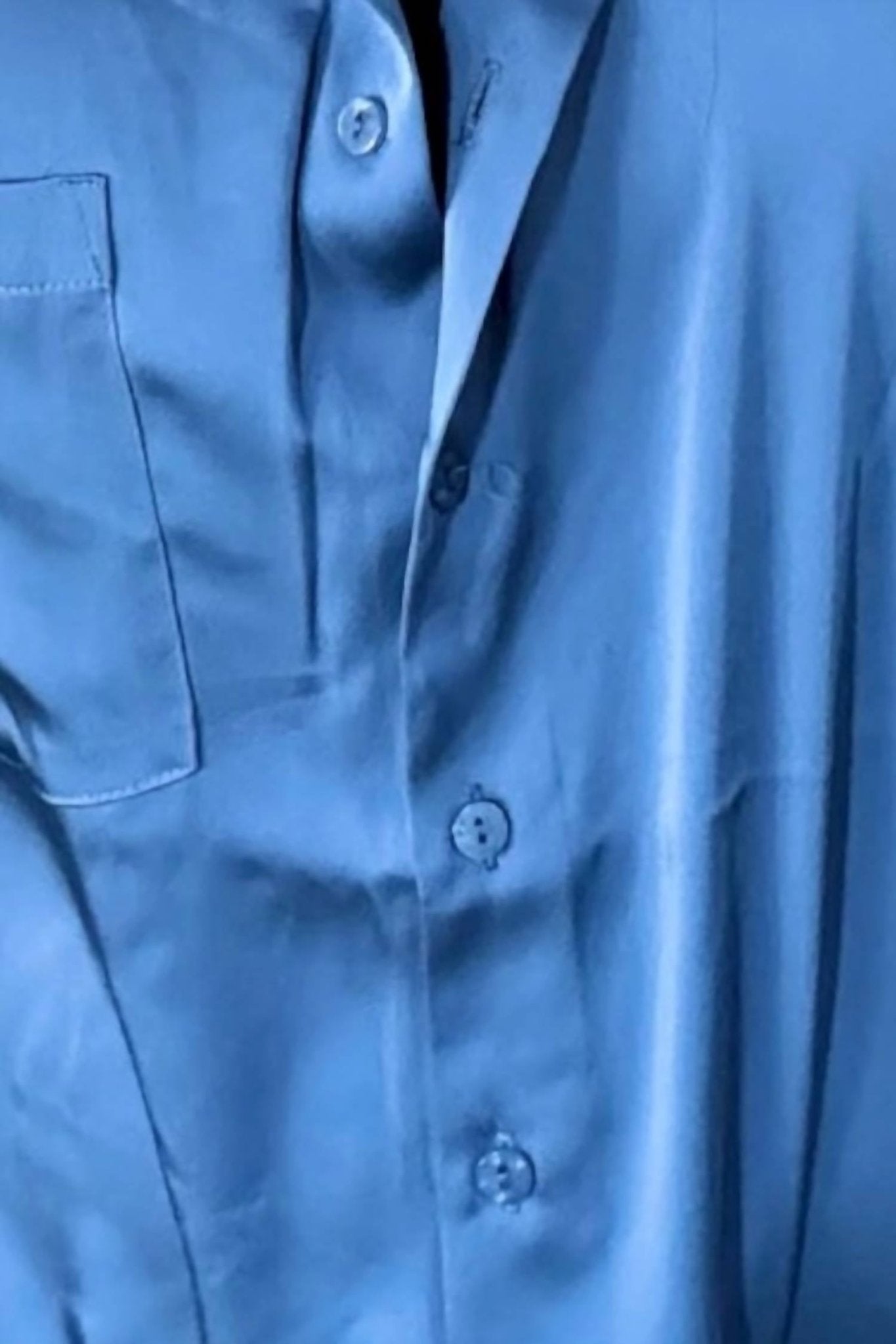 Skies Are Blue - Effortlessly Iconic Button Down Top - Plus - blouses - blue - clothing