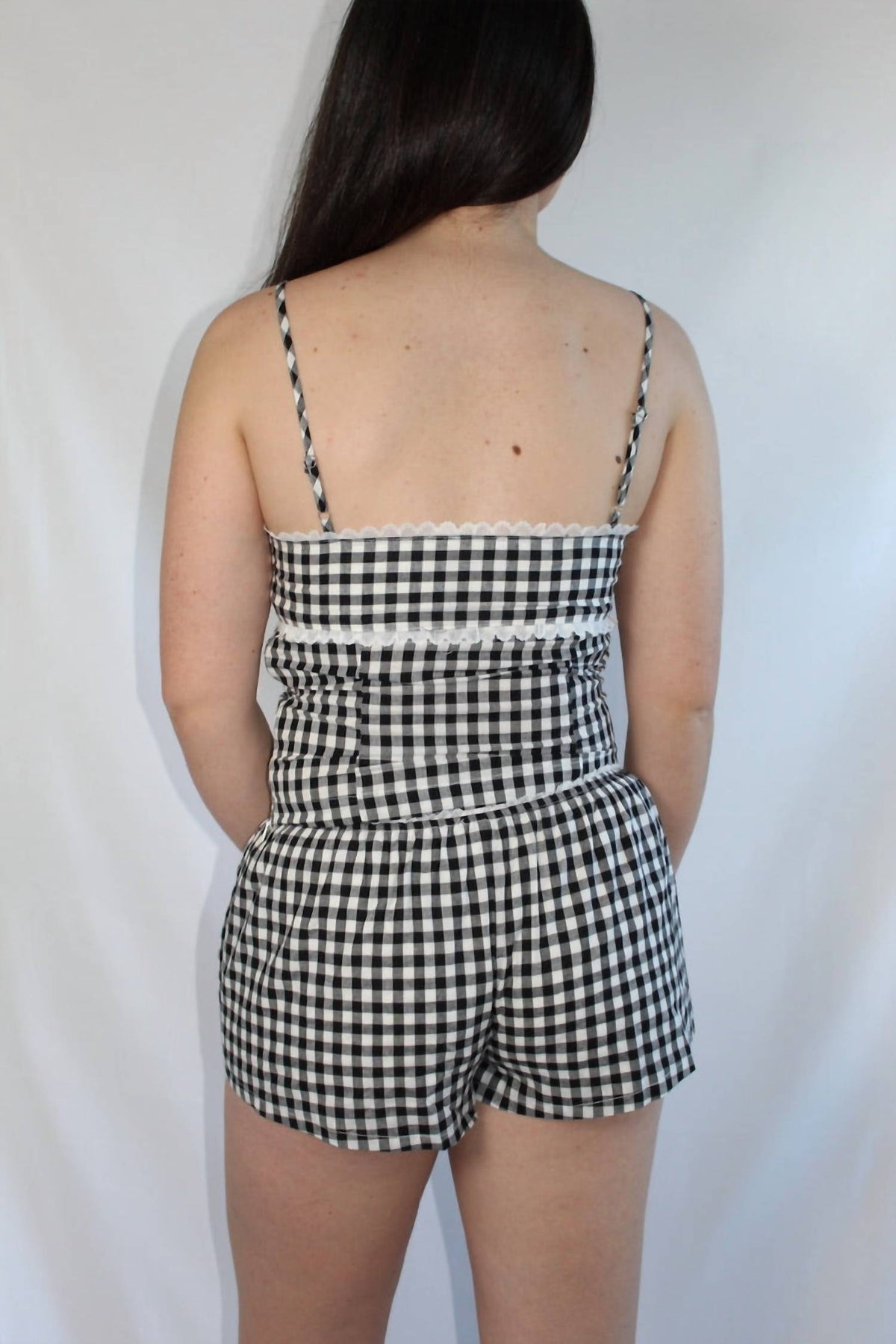 Sky To Moon - Gingham Lounge Shorts