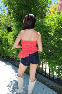 Sky To Moon - Rebel Ruffled Tube Top
