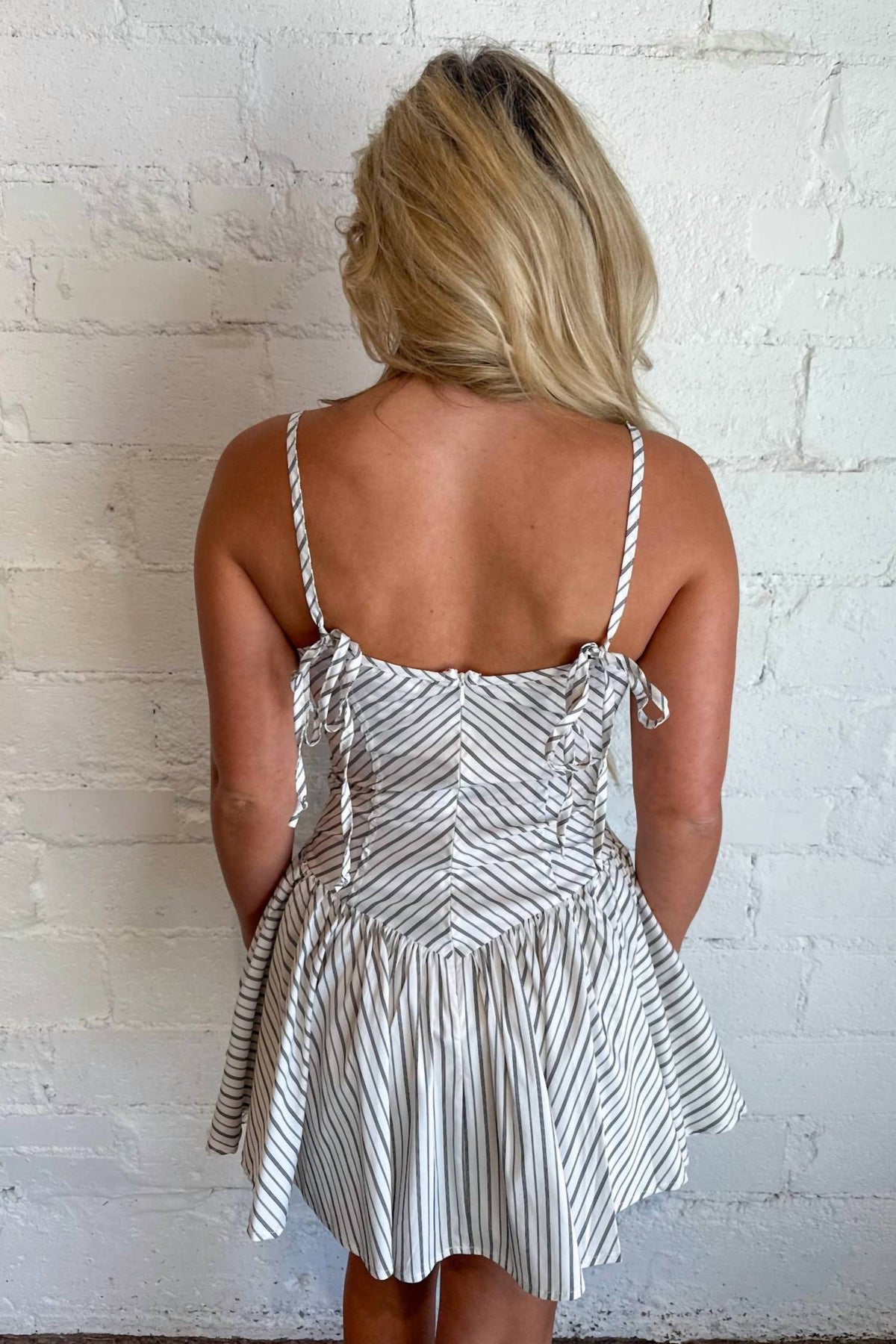 Sky To Moon - Stripe Mini Dress