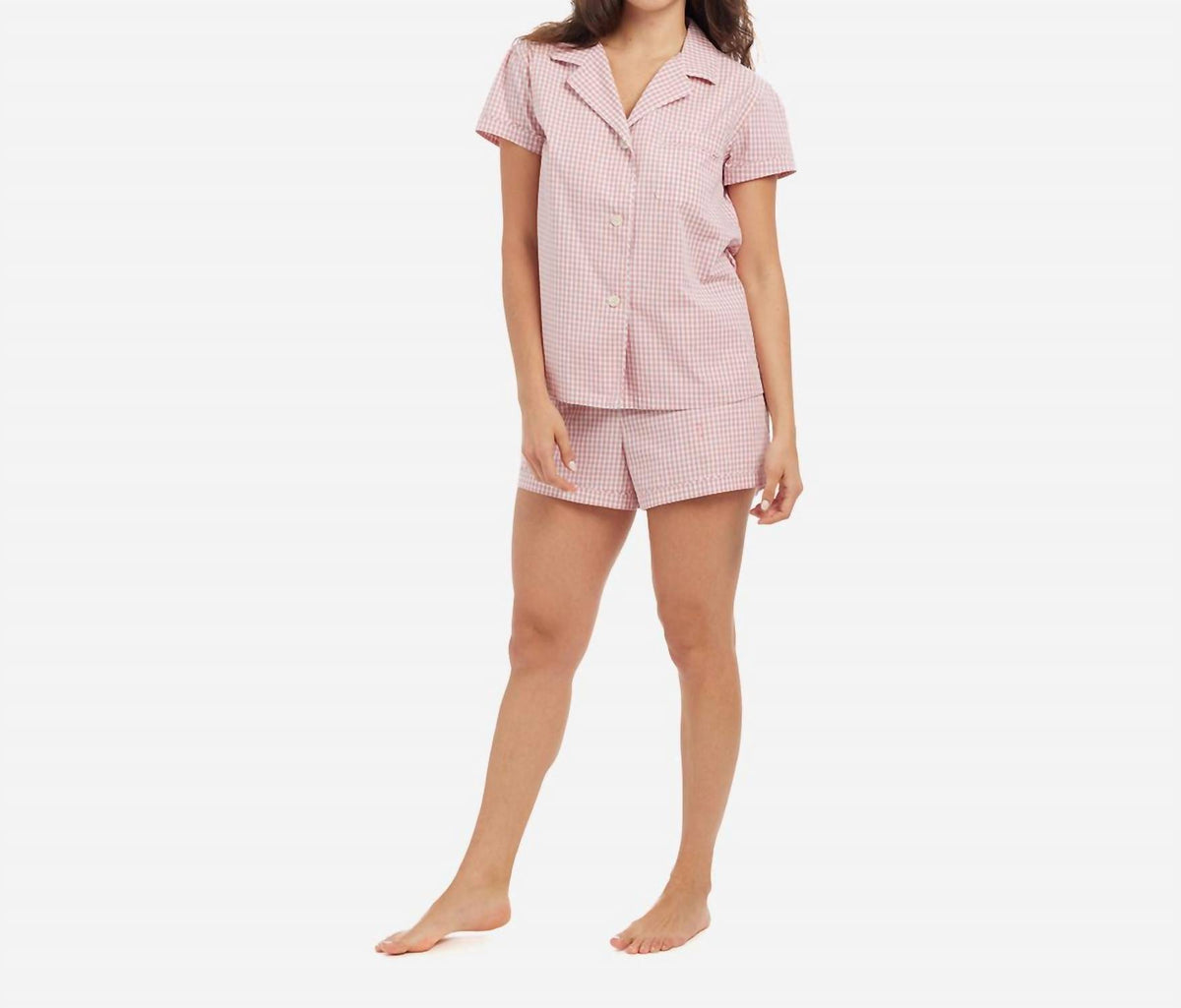 Gingham Cotton Classic Short PJ Set