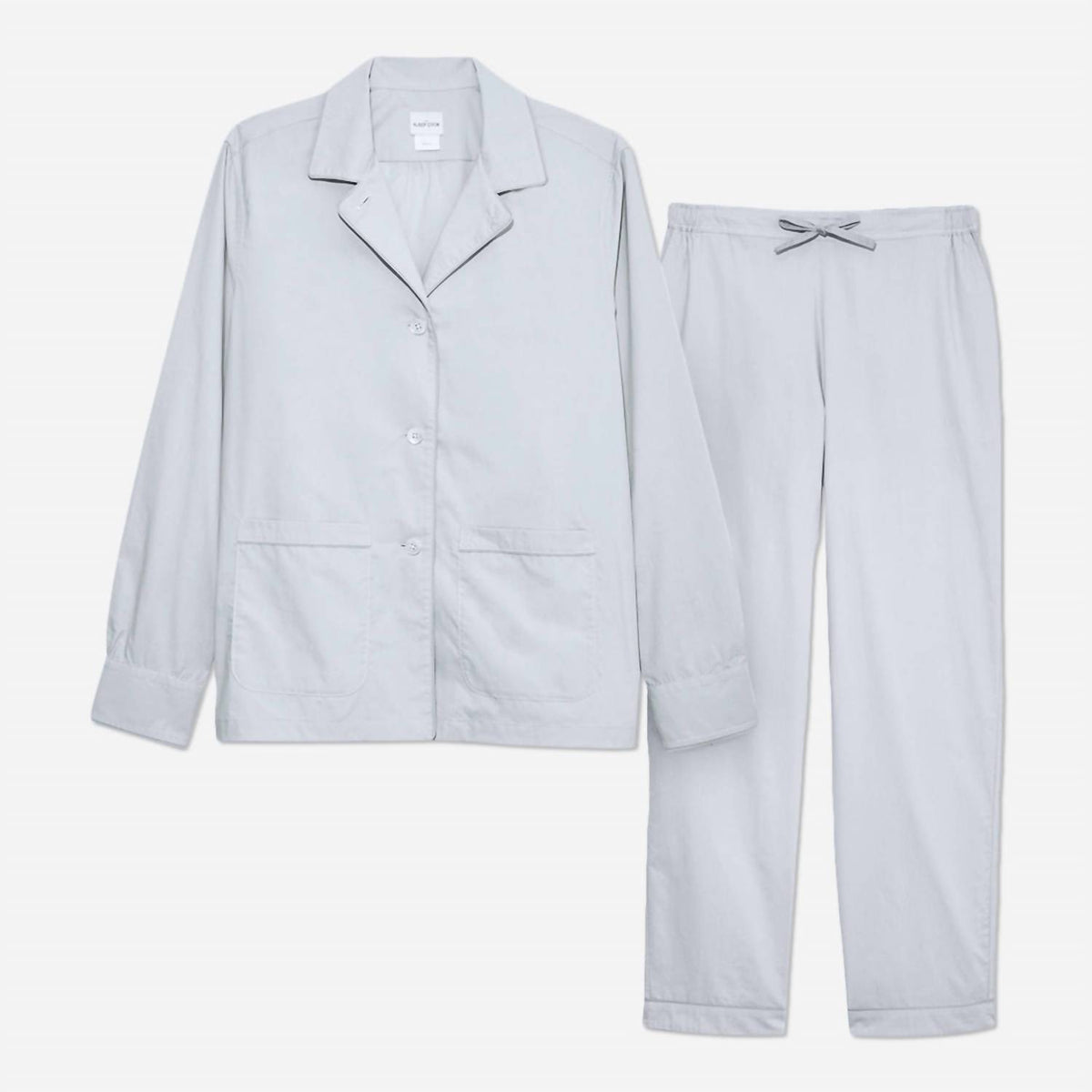 The Sleep Code - Organic Cotton Poplin Long Pajama Set