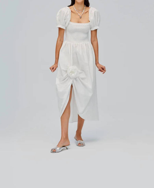 Sleeper - Belle Cotton Dress With Rose - clothing - cotton - dresses