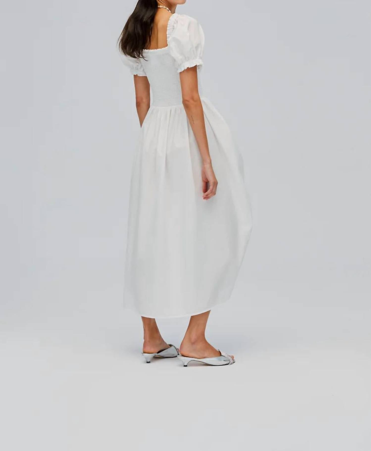 Sleeper - Belle Cotton Dress With Rose - clothing - cotton - dresses