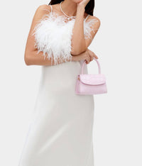 Sleeper - Boheme Midi Slip Dress With Ostrich Feathers - clothing - dresses - maxi