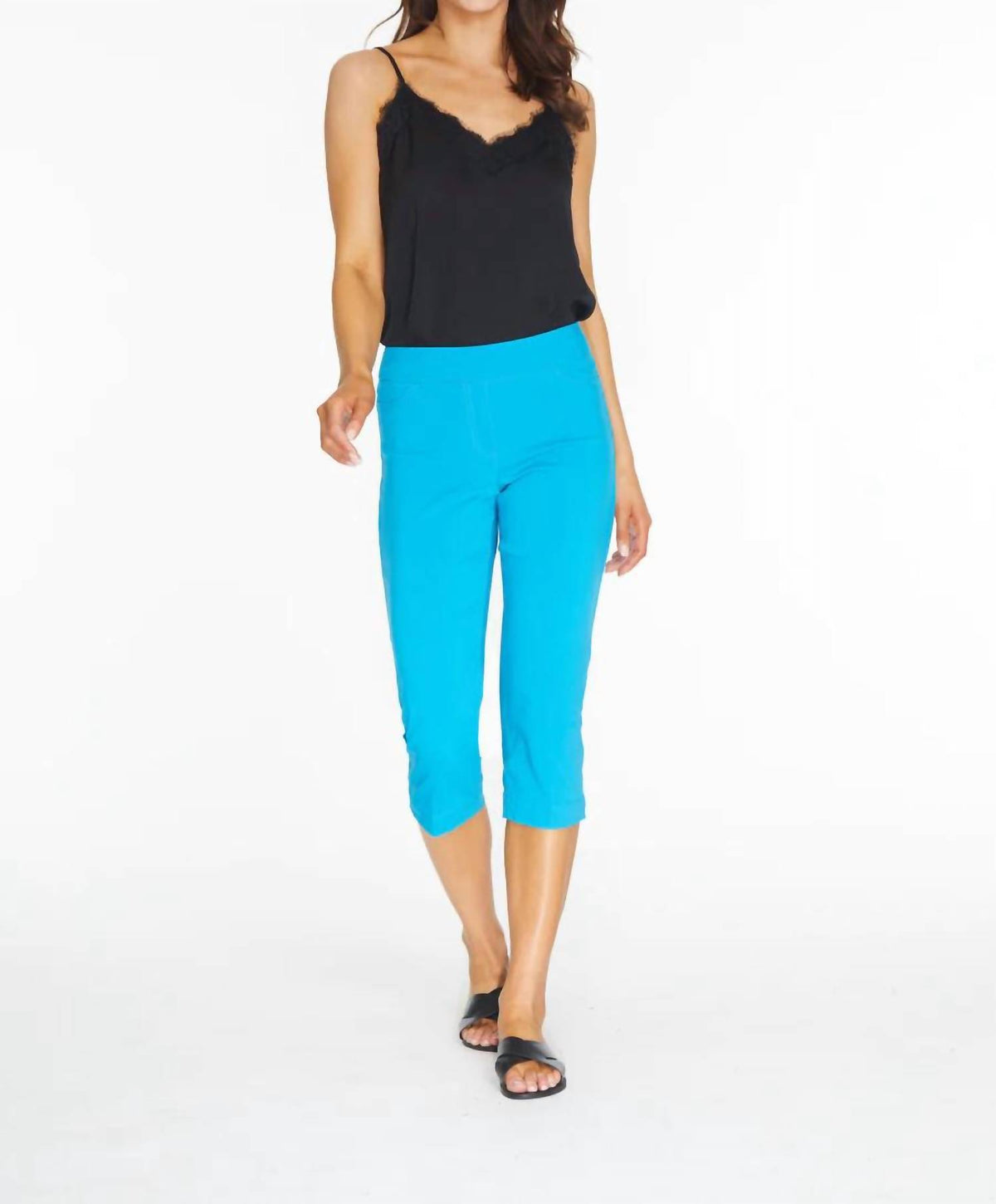 Slimsation By Multiples - Wrinkle-resistant Incoming Capri