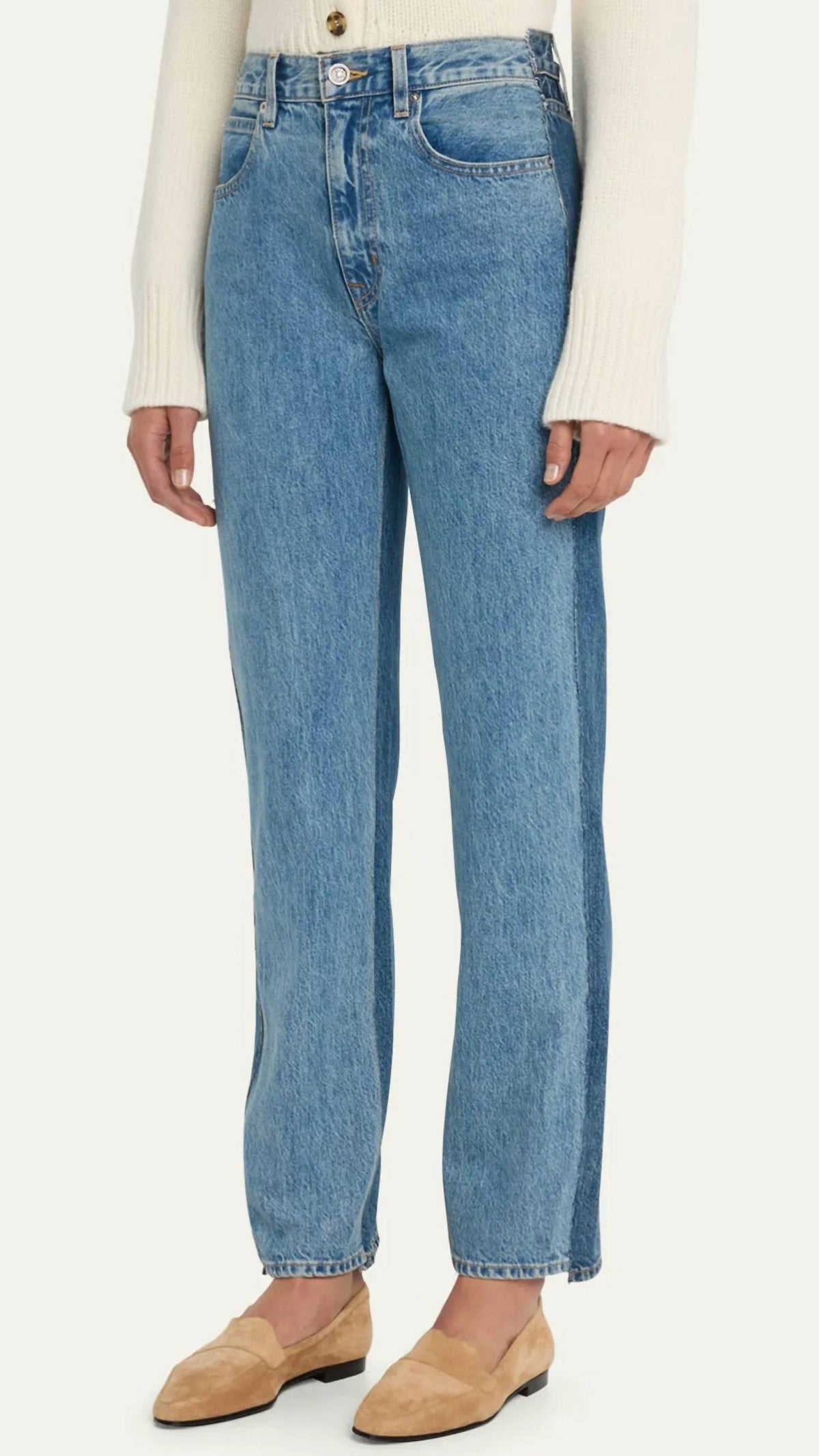 Slvrlake - High Waisted Reworked Panel London Jeans