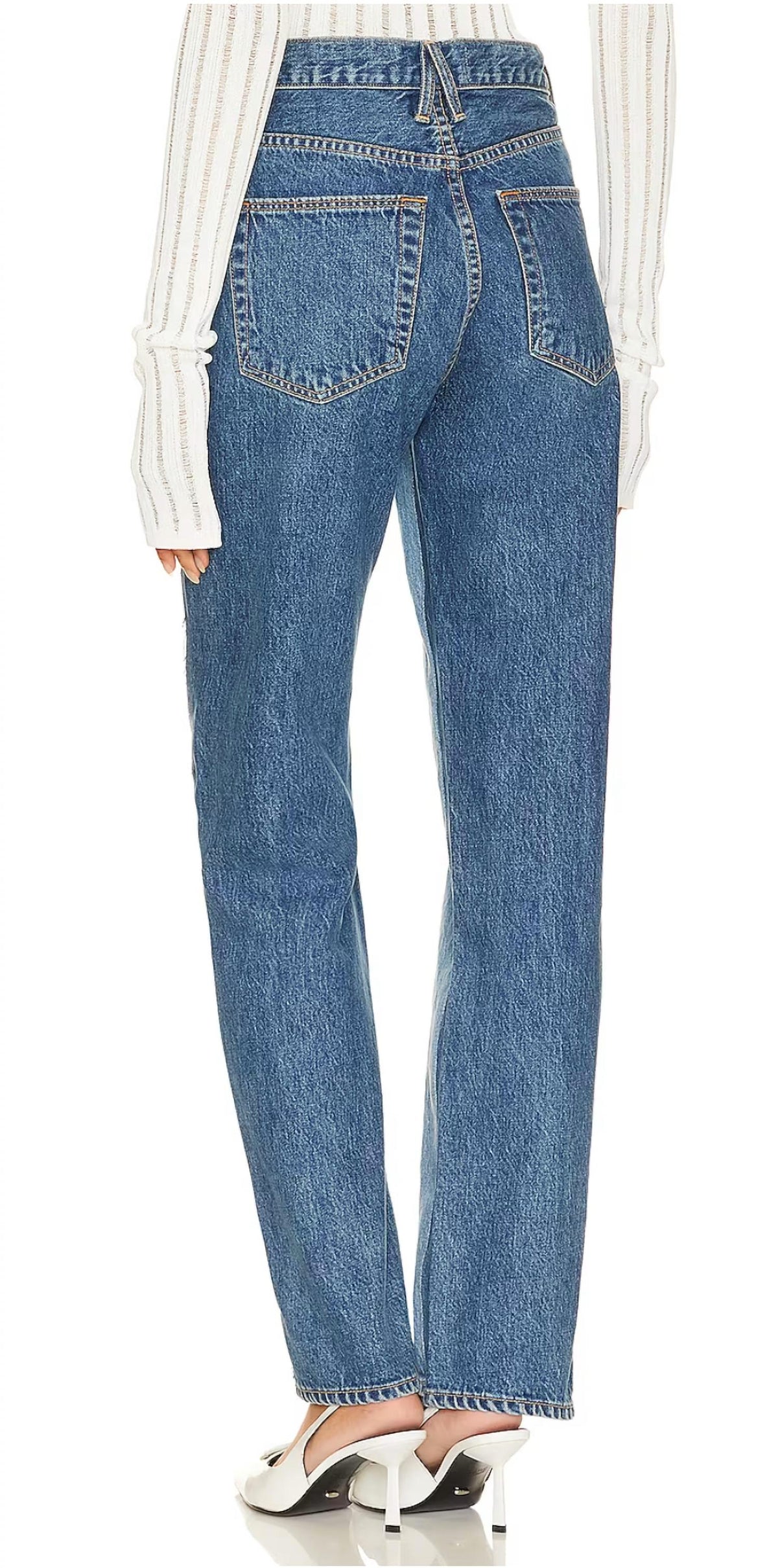 Slvrlake - High Waisted Reworked Panel London Jeans
