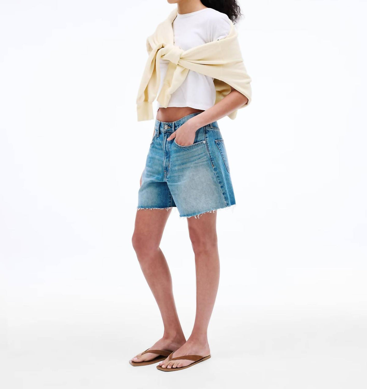 Slvrlake - Sienna Cut Off Denim Short