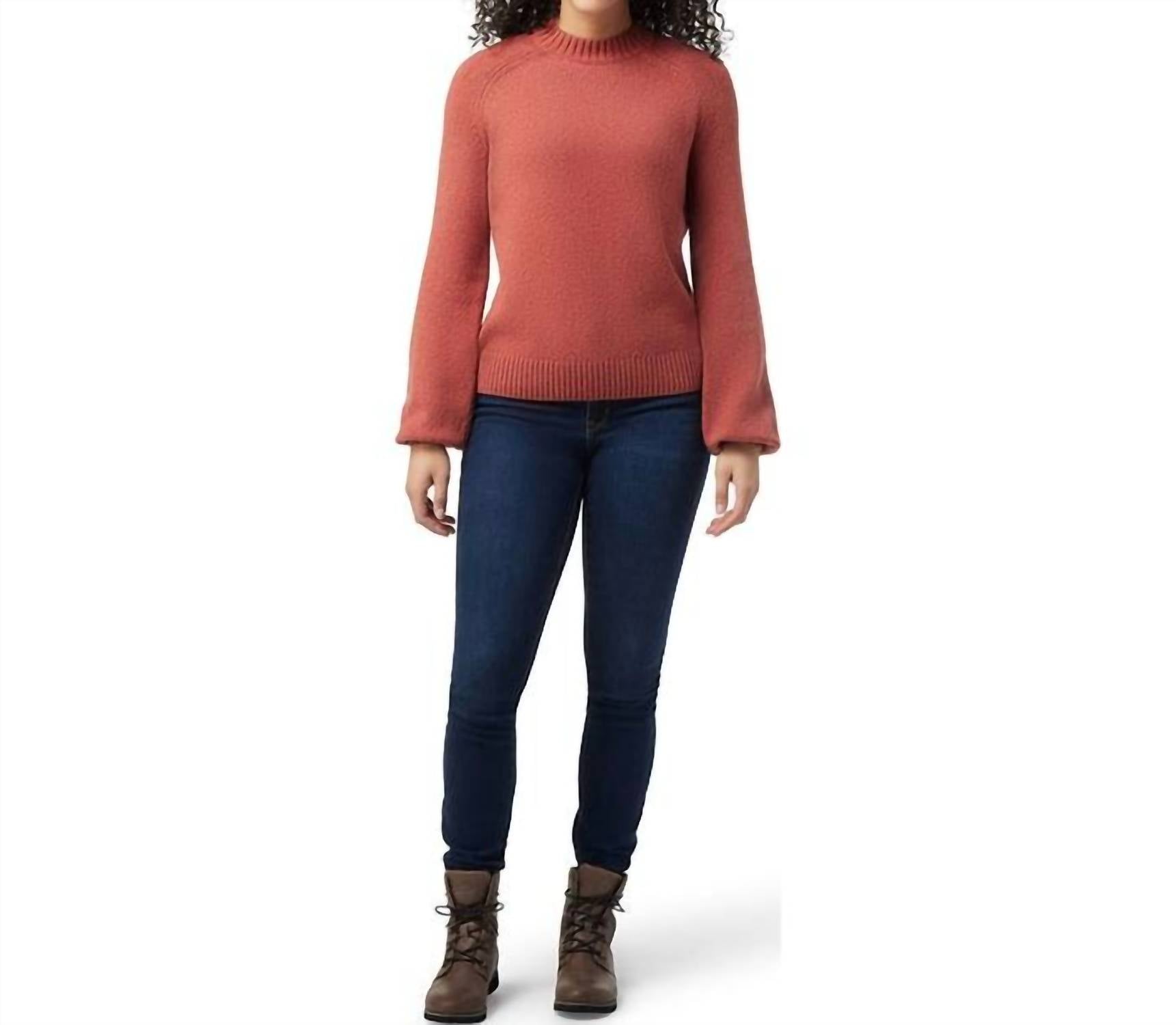 Smartwool - Bell Sleeve Sweater - clothing - crew - red