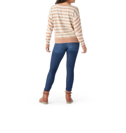 Smartwool - Edgewood Boyfriend Sweater - beige - clothing - crew