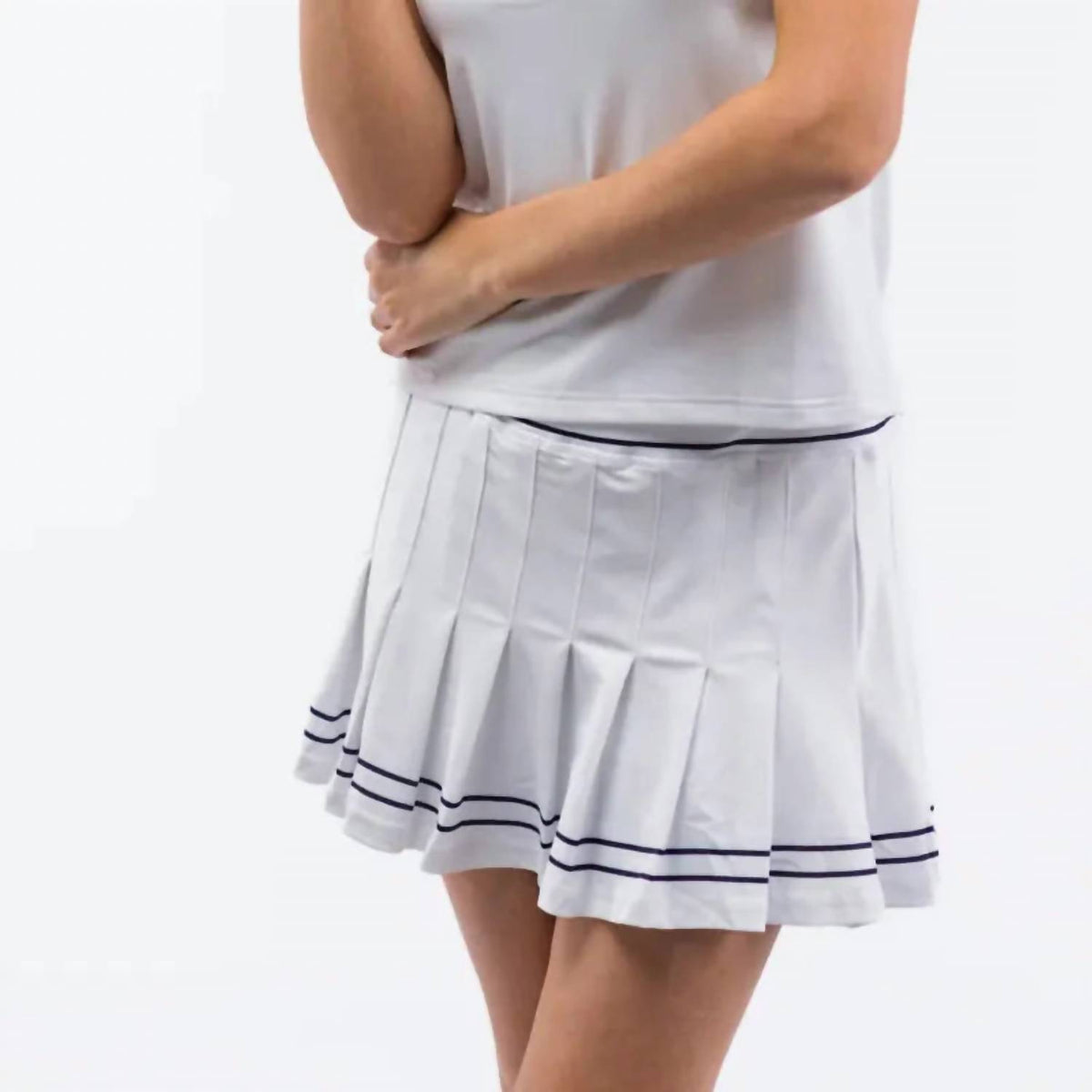 Smith & Quinn - Polyester Blend Pleated Skort