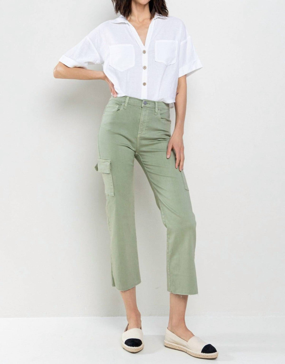 Sneak Peek - Women's High Rise Crop Cargo Pants