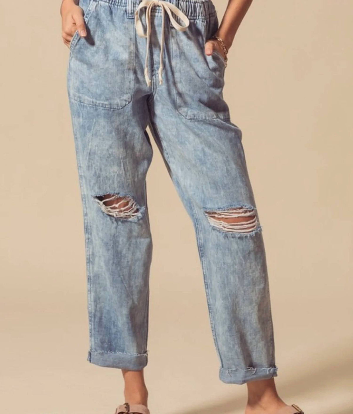 So Me - Lenni Denim Joggers