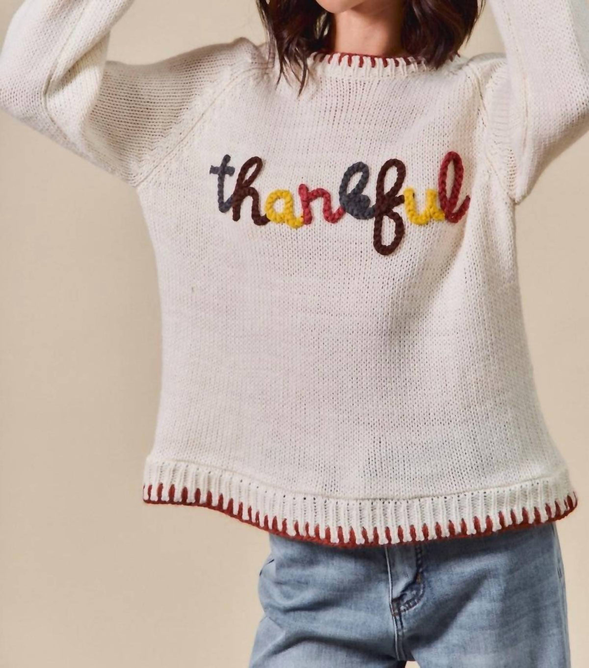 So Me - Thankful Long Sleeves Sweater